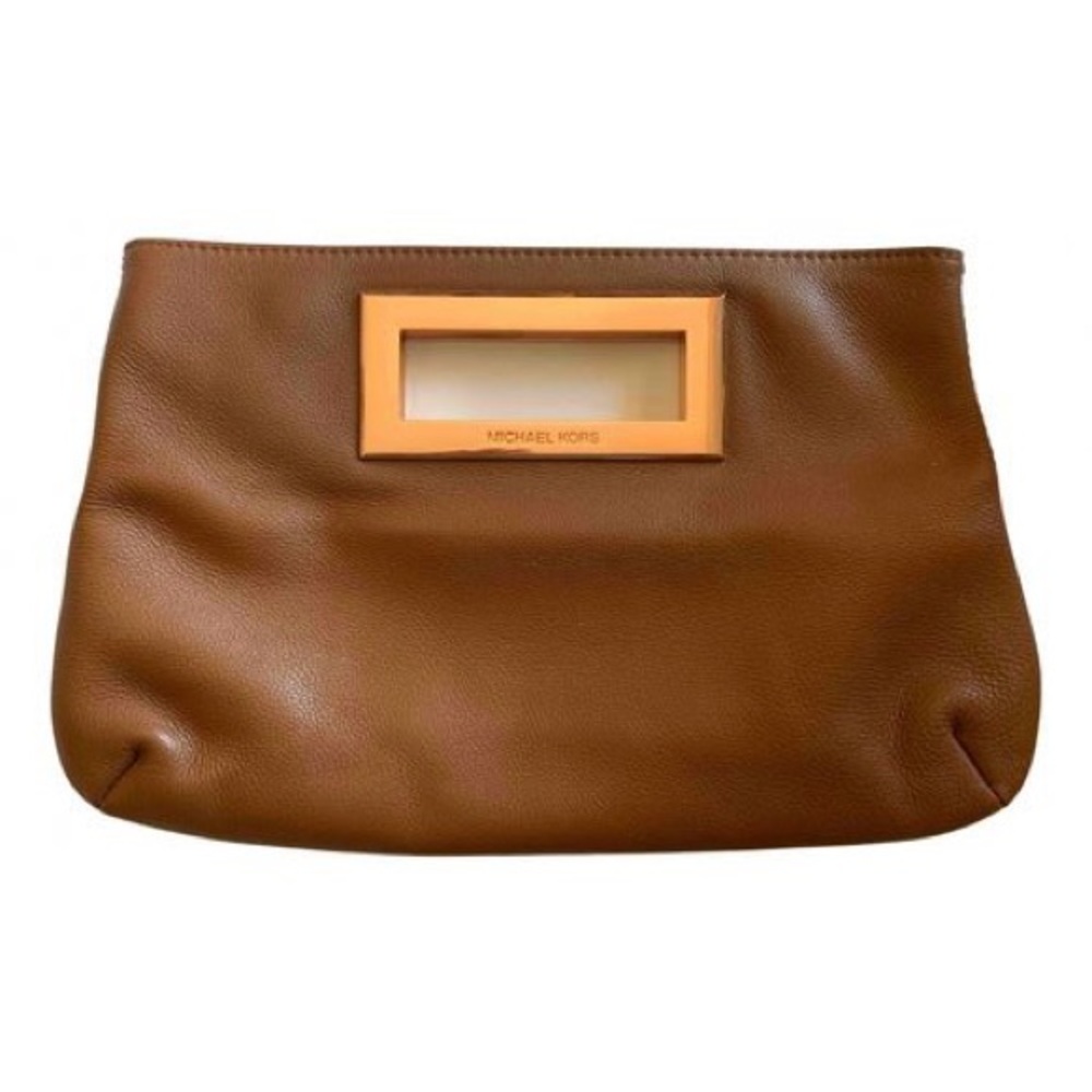 ✨NEW✨ Michael Kohrs Leather Luggage Clutch